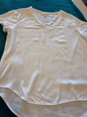 cloth & stone White V-Neck Tee